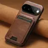 Adequado para capa de celular com porta-cartão Google Pixel 11Pro, capa traseira com suporte e porta-cartão Google Pixel 9, capa protetora de couro