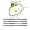 Anillo Redondo para Toalla de Acero Inoxidable Transfronterizo Baño Baño Anillo Redondo Ovalado Negro para Toalla Colgante