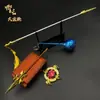 Anime Nezha Periférico Pistola de Fuego Giroscopio de Pulgar Hot Wheels Manualidades Accesorios Modelo Adornos de Metal No Filoso