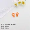 Colgante Doble Colorido Flor de Laca Cierre de Primavera Material de Cuentas Hecho a Mano DIY Anillo para Llavero Cadena para Teléfono Venta al por Mayor