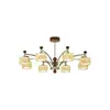 Lustre de sala de estar de luxo leve estilo italiano, conjunto de 6 peças, luminárias simples e de alta qualidade, Zhongshan, estilo vintage creme para toda a casa