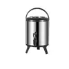 Balde Térmico de Aço Inoxidável Balde para Milk Tea Balde para Café Suco Leite de Soja Comercial 10L12L Grande Capacidade Especial para Bebidas Milk Tea