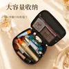 Bolsa de maquillaje con patrón de cocodrilo transfronteriza, lujo ligero, gran capacidad, no plegable, impermeable, bolsa de almacenamiento portátil, bolsa de mano de PU