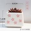 Maceta cuadrada con forma de corazón de niña rosa, la más vendida en Taobao, pintada a mano, con forma de carnosa, contenedor de flores para plantas de Amazon