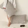 Funda de Almohada de Gasa de Algodón Estilo Japonés Ins Fresca Sencilla Moño Color Luna Algodón Tejido Funda de Almohada para Niños