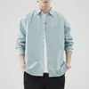 Chaqueta de camisa de negocios de alta calidad para hombre, nuevo modelo primavera y otoño 2026, camisa casual de algodón puro de color brillante para hombre, moderna