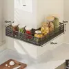 Estante de esquina para cocina, cesta de almacenamiento multifuncional para el hogar montada en la pared, especiero, cesta colgante multicapa montada en la pared para jengibre y ajo
