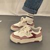 Zapatos Blancos Populares de Espiga de Trigo para Mujer 2025 Nuevos Zapatillas Deportivas Casuales de Suela Gruesa Versátiles para Campus Primavera y Otoño para Mujer