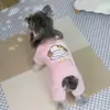 Roupas para cachorro para o inverno, jaqueta grossa de fleece para Schnauzer, Teddy, West Highland, com fixação para guia, jaqueta de fleece de quatro patas 26 Sheep Baby