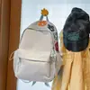 Mochila Bordada Floral Azul Claro Curativa com uma Vibe Gentil, Fresca, Ensolarada e Doce para Passeios