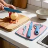 Cuchillo Pelador Tabla de Cortar de Acero Inoxidable Cuchillo para Frutas Pelador Pelador de Patatas Manzana Juego