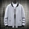Venda Direta de Fábrica Jaqueta Mais Vendida Outono e Inverno Masculina Primavera Gola Alta Casaco Masculino Simples Estampa Personalizada com Logo