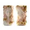 Velas Perfumadas de Relieve Floral Retrato Europeo y Americano Transfronterizas Personalizadas Velas Perfumadas Hechas a Mano Cilíndricas Florales DIY Souvenirs