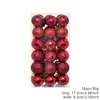 Decoraciones navideñas transfronterizas, bolas galvanizadas, adornos para árbol de Navidad, bolas colgantes, bolas de Navidad de 3 cm - 36 uds.