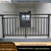 Fabricante de Guarda-corpo de Varanda Jardim na Cobertura Vila Cerca de Aço Zinco Terraço Externo Cerca de Guarda-corpo de Ferro Forjado