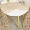 Amazon estilo americano plissado gaze mesa runner país casamento festa decoração mesa feriado mesa pastoral zhuo toalha