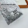 Diamantes Sueltos Ss4 Ab Rhinestones en Forma de Abanico King para Uñas, Rhinestones Super Brillantes en Forma de Abanico, Rhinestones Redondos de Vidrio Iridiscentes Aurora con Base Plana