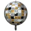 Amazon 22 pulgadas plata oro DISCO 4D globo de película de aluminio bola de DISCO decoración de fiesta de cumpleaños bar