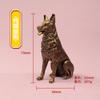 Año del Dragón Estilo Chino Latón Perro Lobo Figura Decoración de Sala de Estar Adorno de Escritorio Cadena para Colgar Luz Artesanía de Lujo