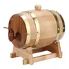 Barril de Roble Rojo de 1.5L Barril de Roble para Vino Tinto Barril de Madera para Cerveza Casera Barril de Madera Maciza Barril de Roble para Whisky Vino Tinto