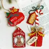 Decoración Navideña de Año Nuevo Transfronteriza 2022 Colgante de Árbol de Navidad de Madera Pintada Colgante Regalo de Navidad para el Hogar y los Niños