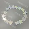 Centro Comercial de Accesorios para Bodas Hotel Decoración de Bodas Cadena de Lentejuelas Estrella de Cinco Puntas Láser Dorada y Plateada Cortina Colgante