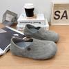 Mocasines Estilo Retro para Mujer, Nuevo Modelo Primavera y Otoño 2026, Ante Puntera Ancha Planos de Dos Vías Casuales Slip-On