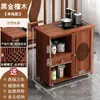 Armário de Chá Móvel, Mesa de Chá para Sala de Estar, Nova Sala de Chá Estilo Chinês, Armário de Chá para Escritório, Estante de Armazenamento, Carrinho de Chá em Madeira Maciça, Armário de Água para Chá