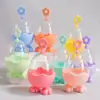 Caixa de Armazenamento para Esponja de Maquiagem à Prova de Poeira com Tampa de Casca de Ovo Portátil, Esponja de Maquiagem Respirável, Pequena Casca de Ovo para Maquiagem