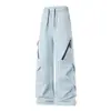 Calça de montanhismo e trabalho feminina três em um, para primavera e outono, corte solto, secagem rápida, resistente à água e ao vento, para ciclismo e esportes