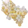 Contas espaçadoras de jade quartzo de Xinjiang, contas de jade soltas, contas espaçadoras de jade amarelo claro, acessórios de joias DIY
