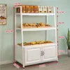 Balcão Ilha Expositores para Bolos de Padaria Vitrine Expositora Multicamadas Prateleiras para Panificação Supermercado Estilo Celebridade da Internet