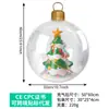 Decorações de Atmosfera para Festa de Natal da Amazon Decoração de Pingente para Porta de Pátio de Shopping Bola de Natal Inflável de PVC Ecológico