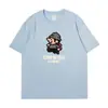 Camiseta de Verano para Hombre 230g Algodón Holgado Estampada de Manga Corta Venta al por Mayor Tops Casuales de Media Manga para Hombre