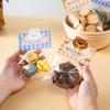 Bolsas para Empaquetar Galletas, Bolsas de Comida, Dulces Galletas, Snacks, Pasteles de Copo de Nieve, Productos Transparentes de Horneado Hechos a Mano para Niños para el Día del Niño