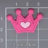 Placa inglesa rosa de Barbie parche de pegamento suave de PVC funda de teléfono DIY accesorios para el cabello zapatos con agujero accesorios de flores venta al por mayor