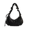 Estilo Coreano Estilo Occidental Bolso de Lazo Bolso de Mujer Elegante Plegado Bolso Nube para Viajar Gran Capacidad Hombro Cruzado de Cuerpo Bolso de Hombro Trendy