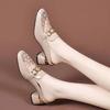 Sandalias de Malla Plana Celebradas en Internet Baotou Medias Zapatillas de Verano para Mujer 2023 Nuevo Conjunto de Verano Zapatos Perezosos Muller
