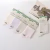 Calcetines deportivos Wanzhid 1818 para mujer, nuevo modelo de otoño e invierno, hechos de algodón peinado, punta sin costuras, color liso, calcetines de cintura media para mujer, disponibles para venta al por mayor