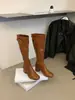 Botas altas retro estilo coreano con hebilla de cinturón para mujer, verano 2026, botas ajustadas de tacón grueso y puntera cuadrada para invierno, botas de montar hasta la rodilla