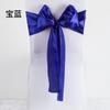 Laços de Fita de Cetim Personalizados Transfronteiriços, Fitas de Seda, Decorações para Encosto de Cadeira de Banquete e Casamento, Flores para Encosto de Cadeira, Capas de Cadeira Venda por Atacado