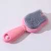 Escova de Shampoo de Silicone para Bebê Transfronteiriça Pente Massageador de Couro Cabeludo de Bebê Pente de Limpeza de Silicone Macio para Bebê