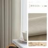 Novo Tecido de Cortina Liso Creme Estilo Francês Embossado Fleece Bloqueio Total Isolamento Quarto Shaoxing Cortinas Prontas Atacado