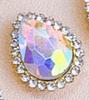 Taladro de Uña Acrílico Multicolor Transfronterizo Gota de Agua Girasol Forma de Pera Taladro Cosido a Mano Accesorios para el Cabello DIY Zapatos Ropa Accesorios
