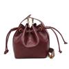 Bolso Cubo Nuevo Versátil con Cordón Tb, Bolso Cruzado de Hombro Único de Piel de Oveja, Bolso Hobo Acolchado con Cadena, Bolso de Hombro Único para Mujer