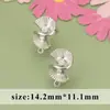 Estilo Ins Transfronterizo Diseño de Nicho Exquisitos Pendientes de Zirconio Hojas Retorcidas Anillo DIY Pendientes Accesorios de Material para Pendientes