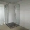 Venta al por mayor del fabricante Panel de partición para ducha de acero inoxidable de apertura diagonal cuadrada ultraestrecha Puerta corrediza de vidrio para baño