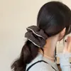 Gomas para el pelo de terciopelo y encaje hechas a mano coreanas y japonesas para mujer, únicas y exquisitas, versátiles, para coleta, elegantes accesorios para el cabello