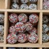 Bola de diamante incrustada con cuentas de cristal de pedrería, cuentas con agujero, cuentas espaciadoras, hechas a mano, material para colgante de pulsera de mano, accesorios de joyería DIY al por mayor