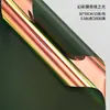 Jiemei Materiales para Flores Floristería Papel de Envoltura Floral Impermeable Bicolor Papel Euroasiático Color Puro Papel Euroasiático Papel de Envoltura para Ramos